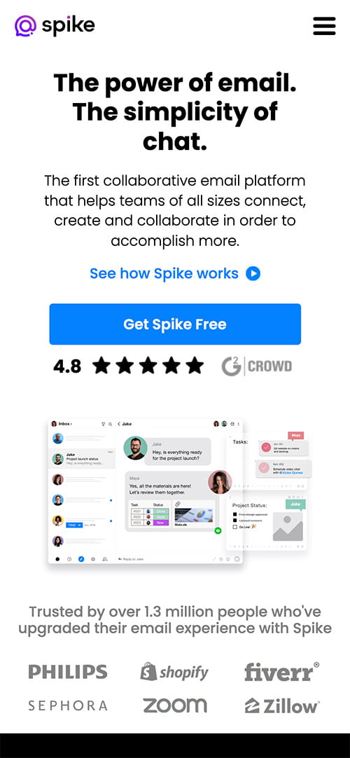 email app for Android : Spike