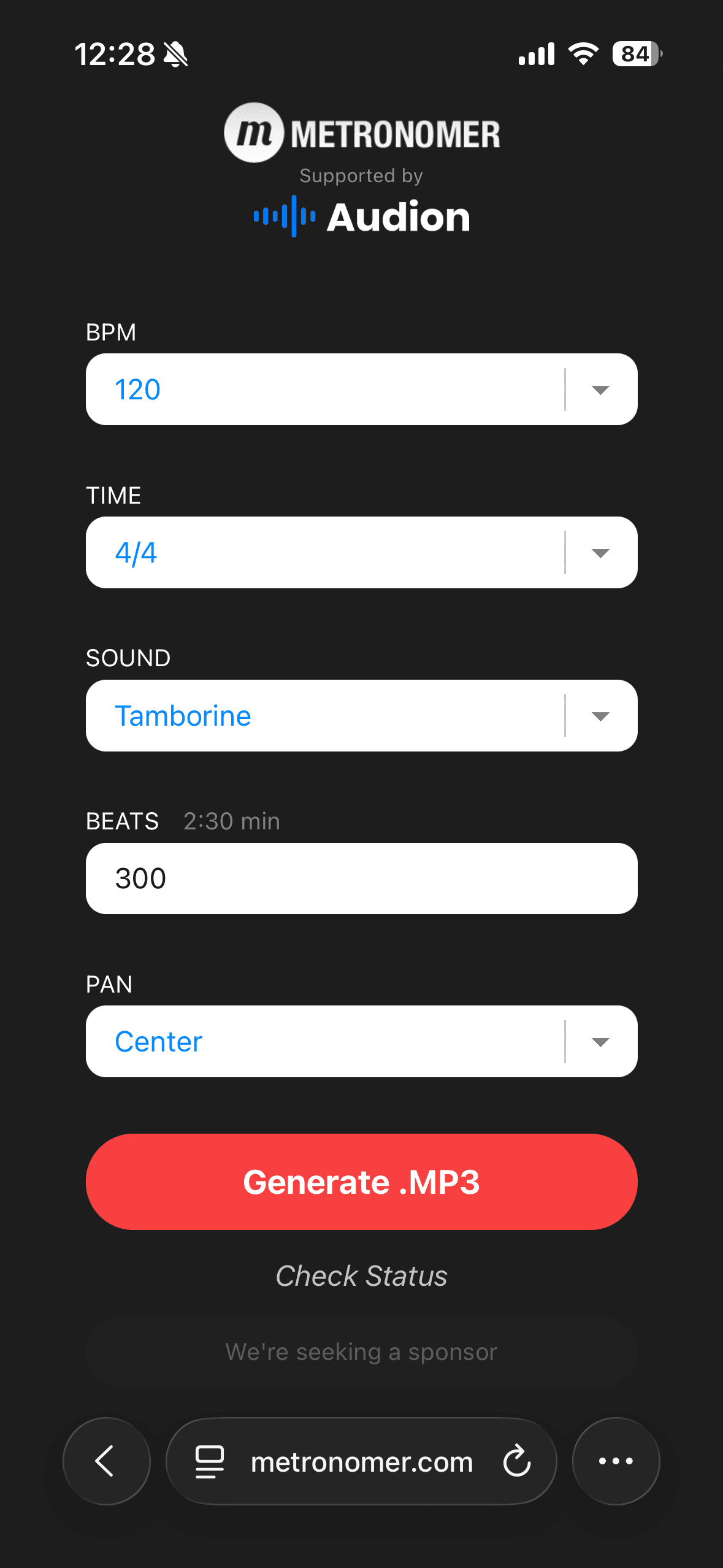 メトロノーム クリック音を MP3 でダウンロード