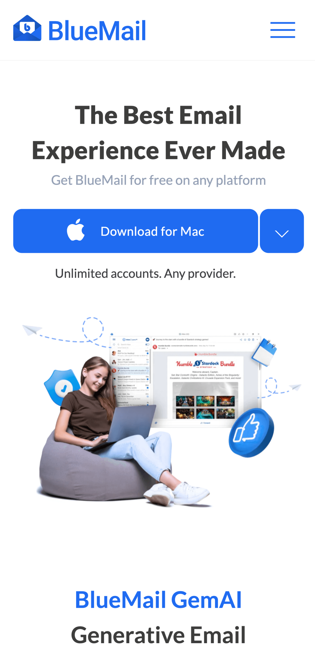 email app for Android : BlueMail