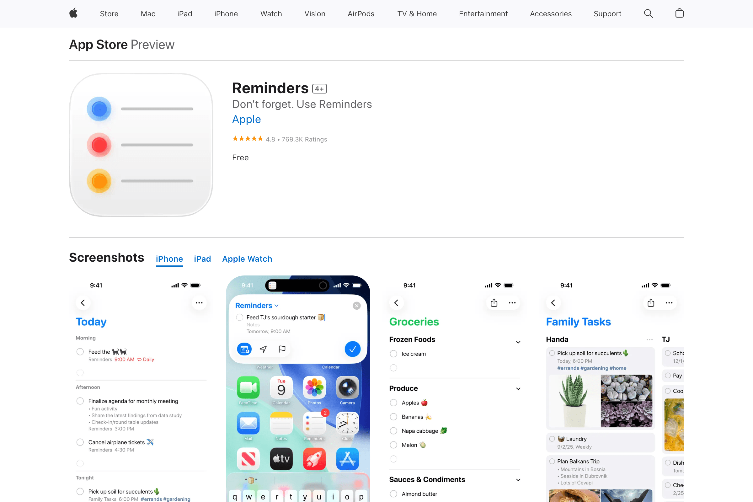 Best Task Management and To-Do List Apps : Apple Reminders