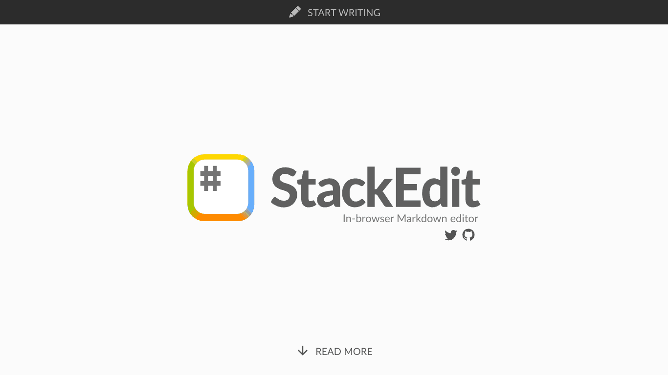 StackEdit official website screenshot