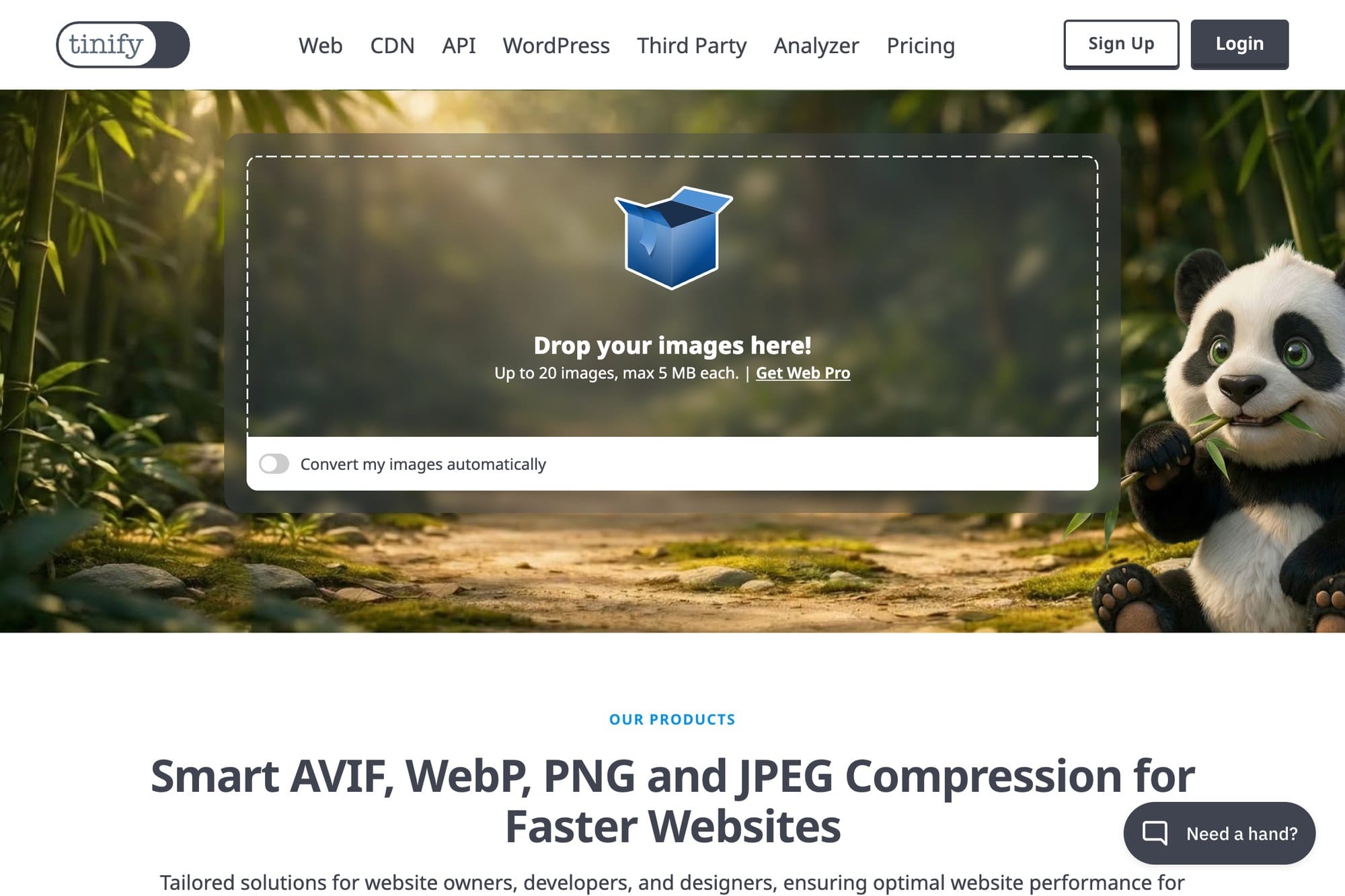 TinyPNG公式サイト