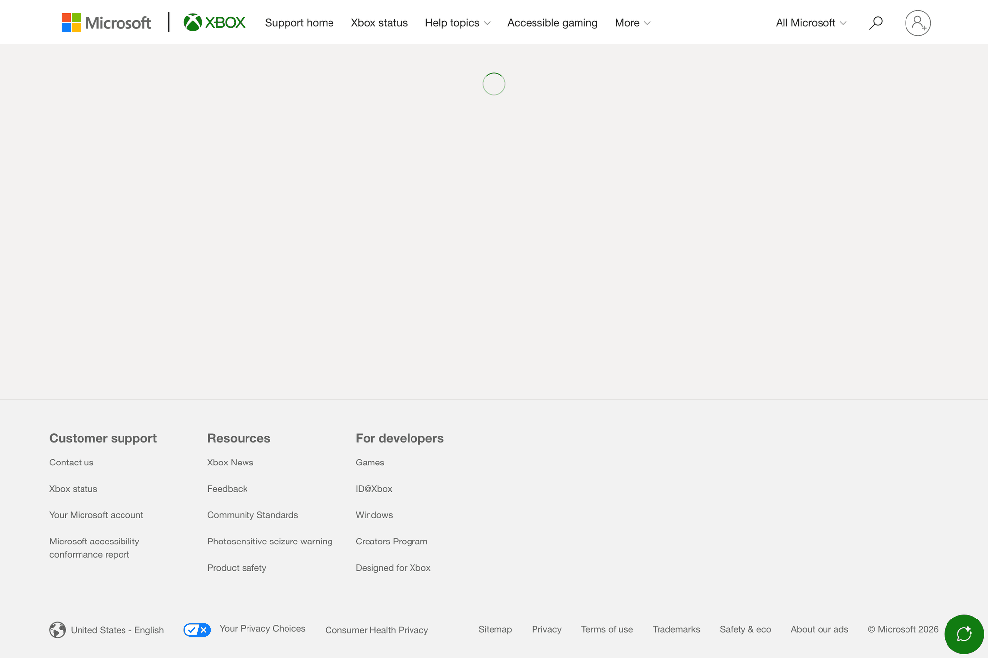 Xbox Game Bar support page screenshot